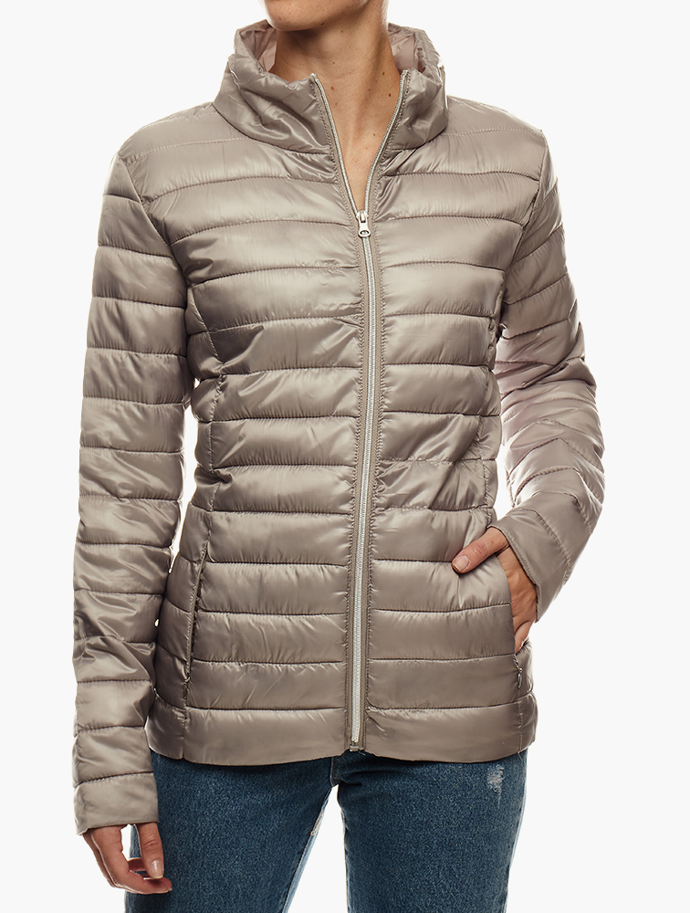 MyRunway Shop Daily Finery Grey Quilted Jacket for Women from